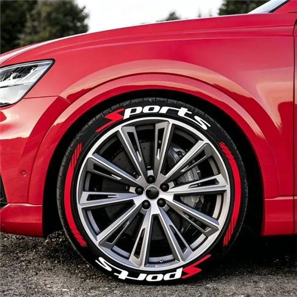 Universal Sports Tire Sidewall Letter Stickers