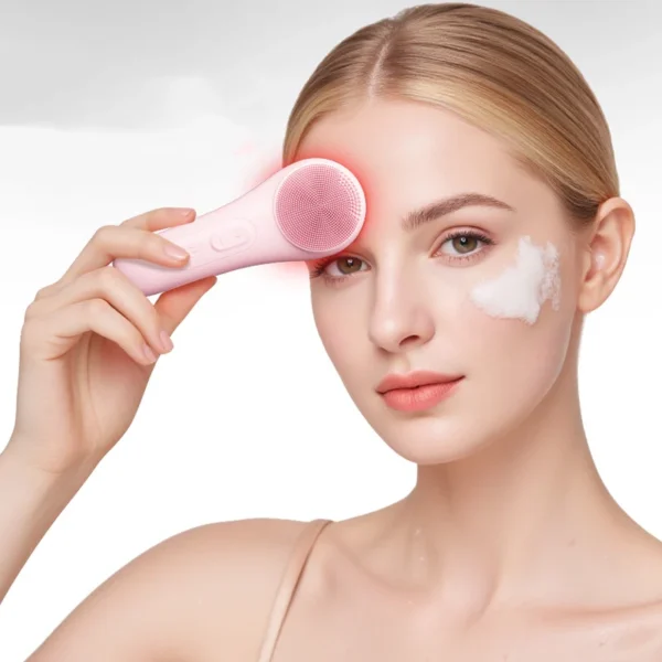 Electric Face Scrubber with Heat & Vibration