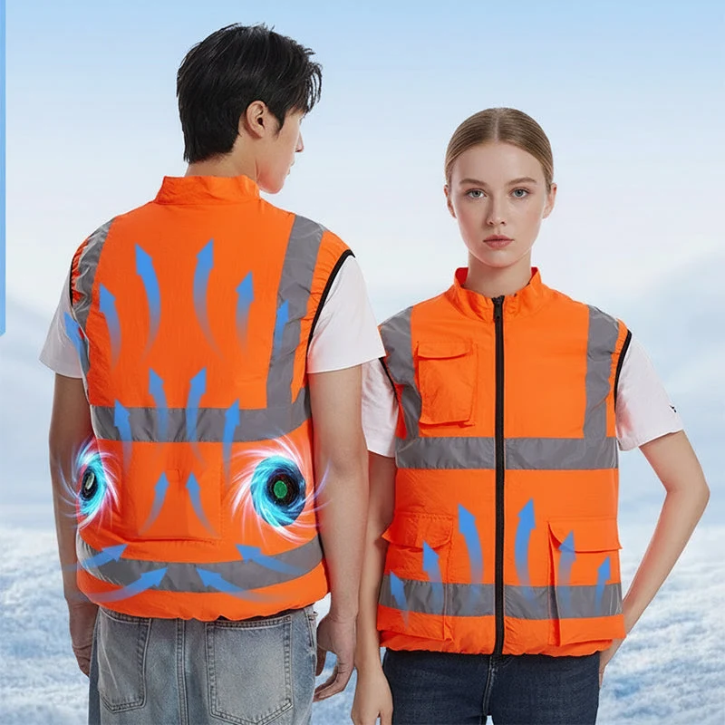 Summer Cooling Work Jacket with Reflective Strips – Sun Protection & Ventilated Safety Gear - Image 5