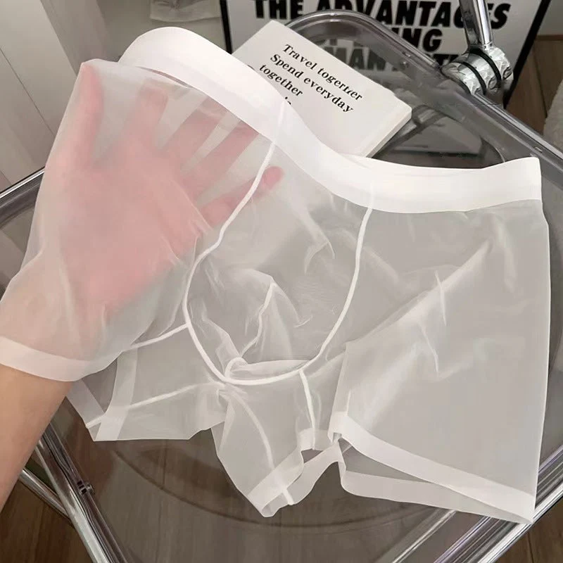 Men’s Transparent Ice Silk Boxer Briefs - Image 9