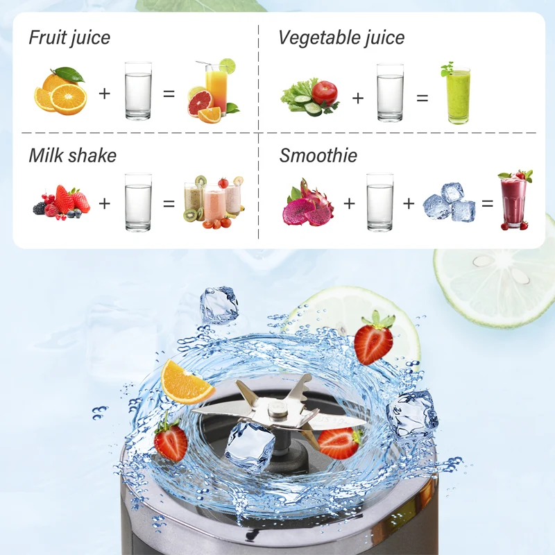 🏖️🍹Summer Hot Sale - Up to 50% OFF⚡50K+ SOLD!🎁Wireless Portable Juicer with 10 Blades - Image 6