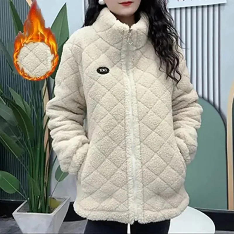 Winter Gift! Women’s Thick Faux Cashmere Thermal Coat - Image 4