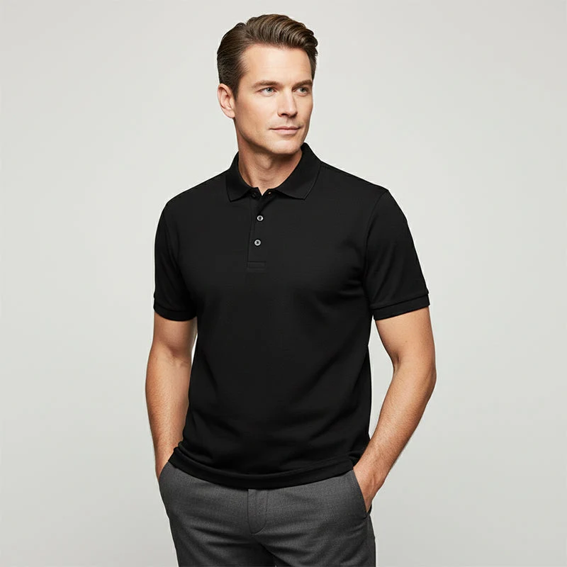 Men's Quick-Dry Short-Sleeve Lapel T-Shirt - Image 6