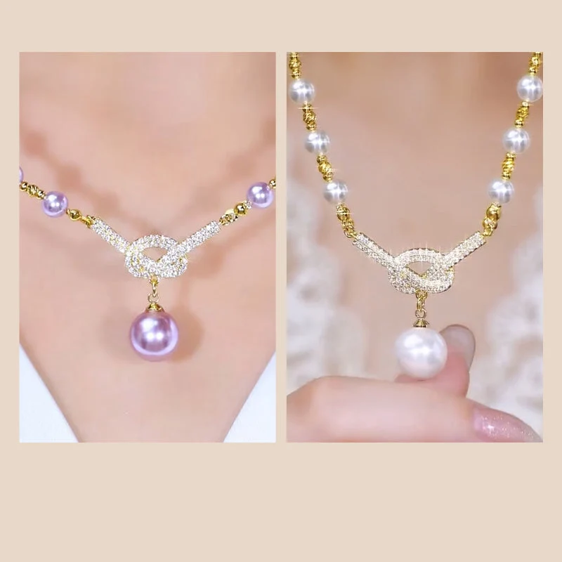 💖🎁2026 Mother's Day Gifts 50% Off--💜 Women's Pearl Necklace - Image 9