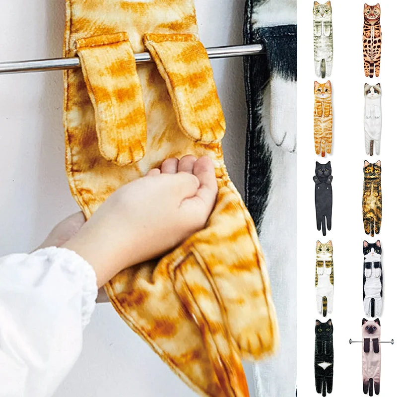 🎁Christmas Sale 49% Off🎉Cute Cat Hand Towel😺 - Image 2