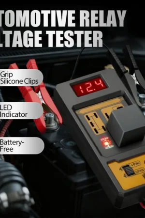 12V/24V Automotive Relay Voltage Tester with LED Indicator