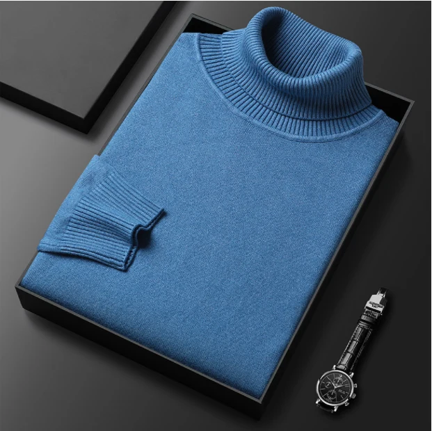 🎄Hot Sales - 49% OFF🎁Men's Solid Color Premium Cashmere Sweater - Image 5