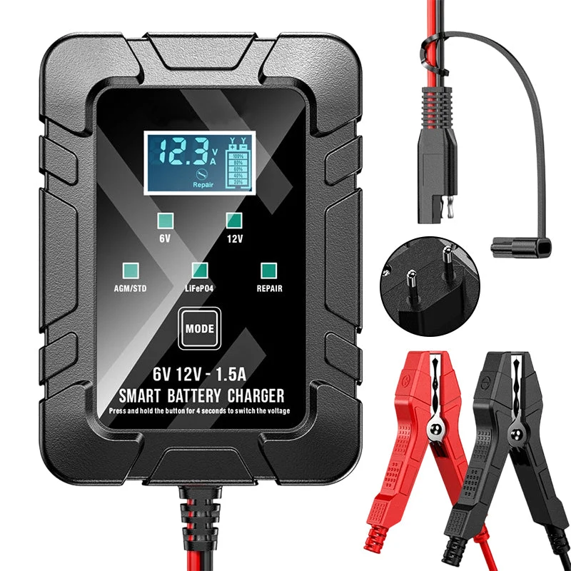 ⏳Limited Time 50% Off💥1.5A 6V 12V Automatic Battery Charger - Image 2