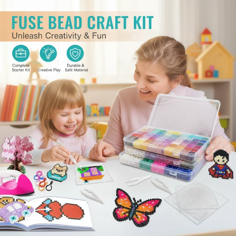 🔥50% OFF🎁Complete 96-Color Fuse Bead Craft Kit