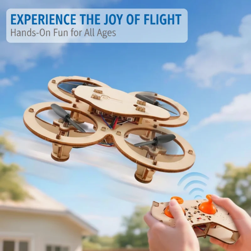 ๐๐ฅ HOT SALE 50%OFF ๐ฅ๐งฉ DIY Wooden Drone Building Kit ๐