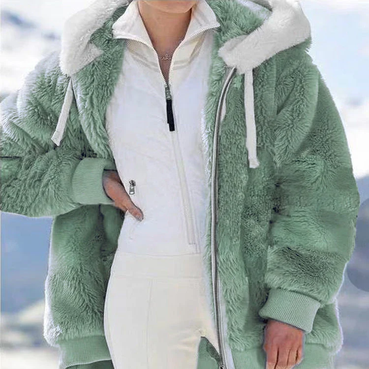 🎁Christmas Hot Sale 49% OFF🎄Hooded Fleece Jacket with Shearling Lining❄️ - Image 6