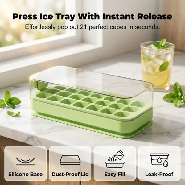 🧊Food-Grade Press-Type Ice Cube Tray