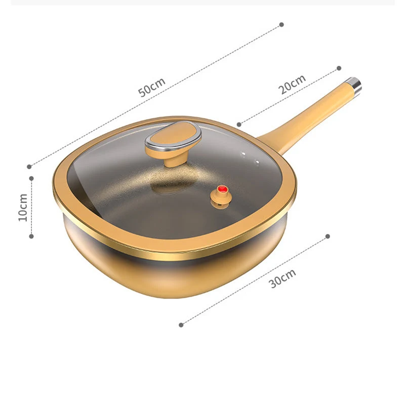 ⏳Time-limited Special⏰12in Titanium Alloy Non-Stick Pot with Lid - Image 2