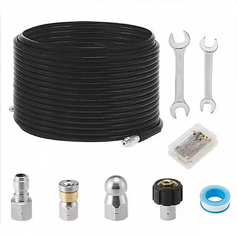 💦 50% OFF INSTANT! 🚿 5800PSI Sewer Jetter Kit - High-Pressure Nozzle & Hose for Clogged Drains/Pipes, Compatible with Most Pressure Washers 🔧📦 - Image 6