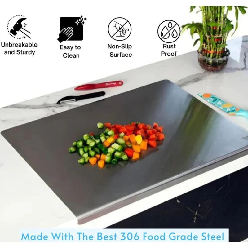 ✨ Stainless Steel Countertop Chopping Board – Hygienic, Knife-Friendly & Easy-Clean Surface 🍽️ - Image 3