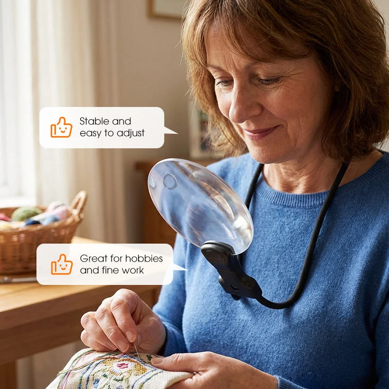 🔥Hot Sale Offers-5X Hands Free Magnifying Glass - Image 8