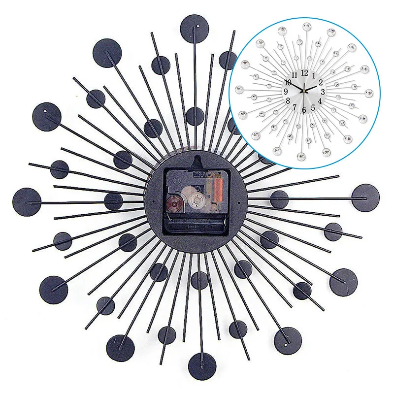 ✨ 50% OFF NOW! 🕰️ Rhinestone Wall Clock – Silent Movement, Sparkling Design & Elegant Home Decor 💎 - Image 4