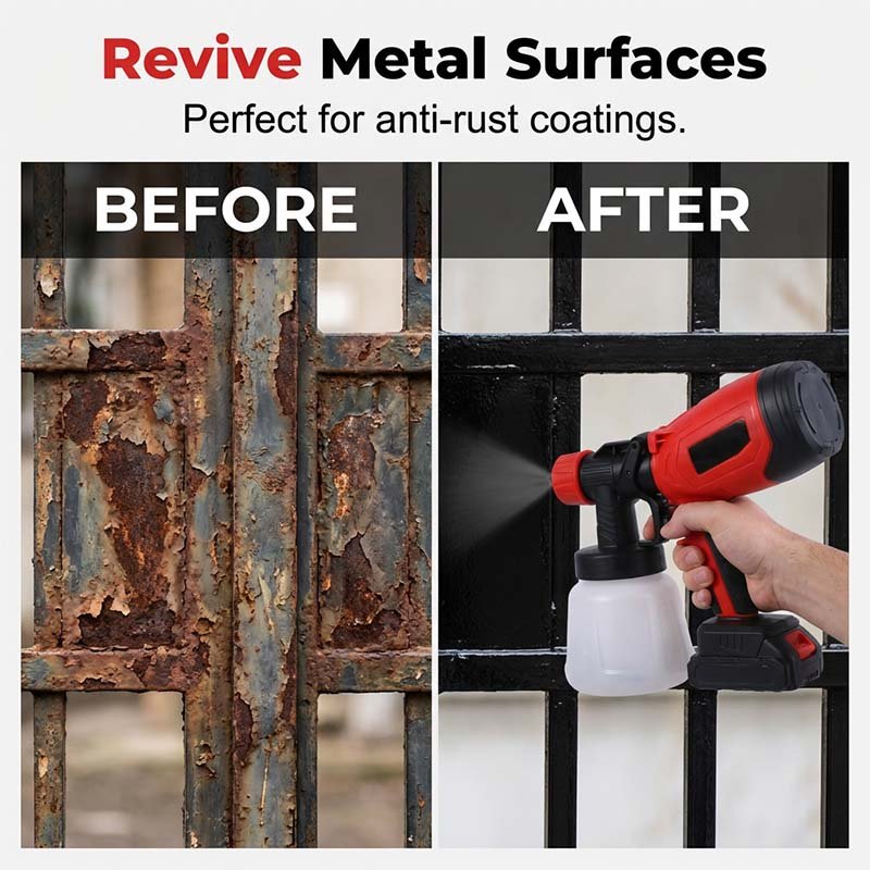 🎨🔋 Cordless paint sprayer – 2 batteries, versatile, for painting & gardening! - Image 6