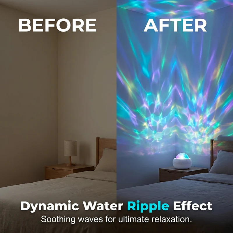 USB Water Ripple Atmosphere Lamp - Image 2