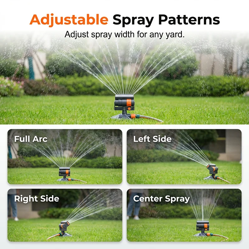 Wide-Coverage Automatic Rotating Garden Sprinkler - Image 7