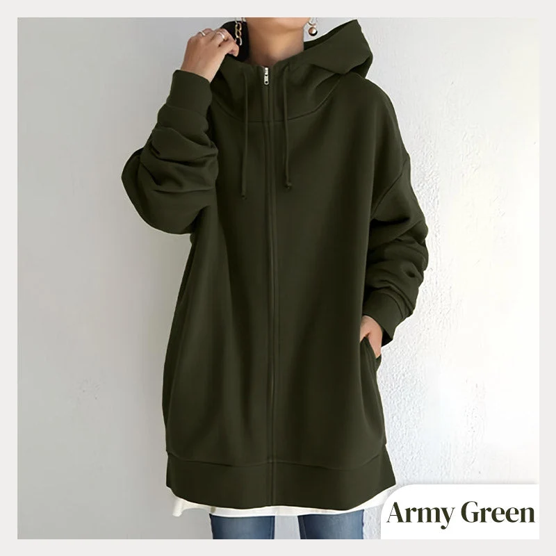 💥Limited Time Special Offer 50% off🔥Women's Autumn/Winter Zipper Hooded Sweater - Image 18