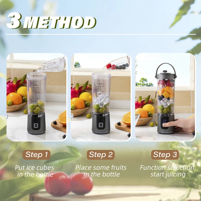 🏖️🍹Summer Hot Sale - Up to 50% OFF⚡50K+ SOLD!🎁Wireless Portable Juicer with 10 Blades - Image 5