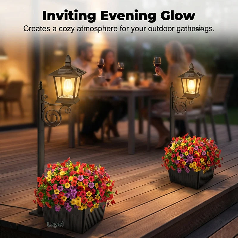 💐New arrival 40% OFF!🌿Wrought Iron Solar Light – Retro Style & All-Weather - Image 5