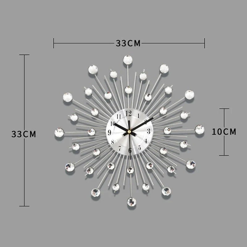 ✨ 50% OFF NOW! 🕰️ Rhinestone Wall Clock – Silent Movement, Sparkling Design & Elegant Home Decor 💎 - Image 8