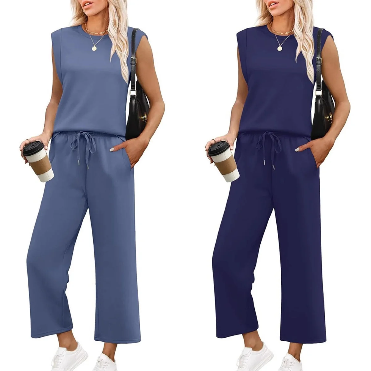 🌺 Hot Sale 49% OFF🌺 New Women's Sleeveless Top & Wide-Leg Pants 2-Piece Set - Image 5