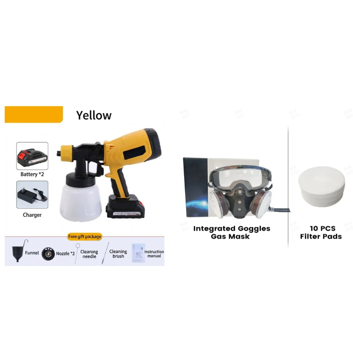 🎨🔋 Cordless paint sprayer – 2 batteries, versatile, for painting & gardening! - Image 2