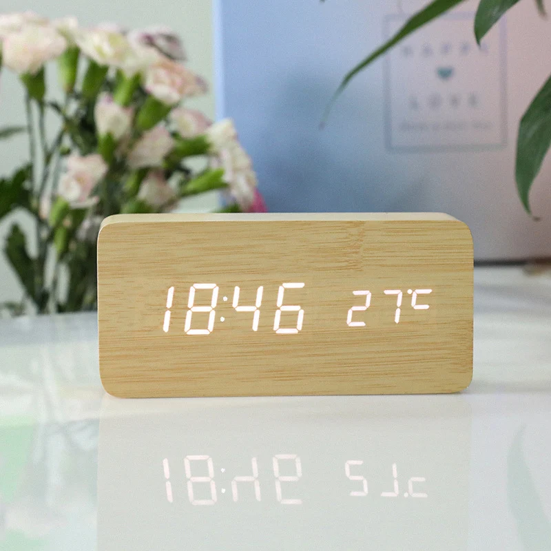 LED Digital Alarm Clock with Wireless Charging Station - Image 8