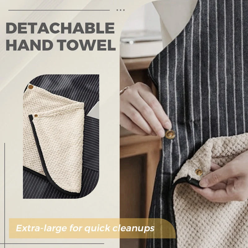 🔥NEW YEAR 50% OFF Sale!🔥Cross-Back Waterproof Apron with Detachable Hand Towel - Image 3