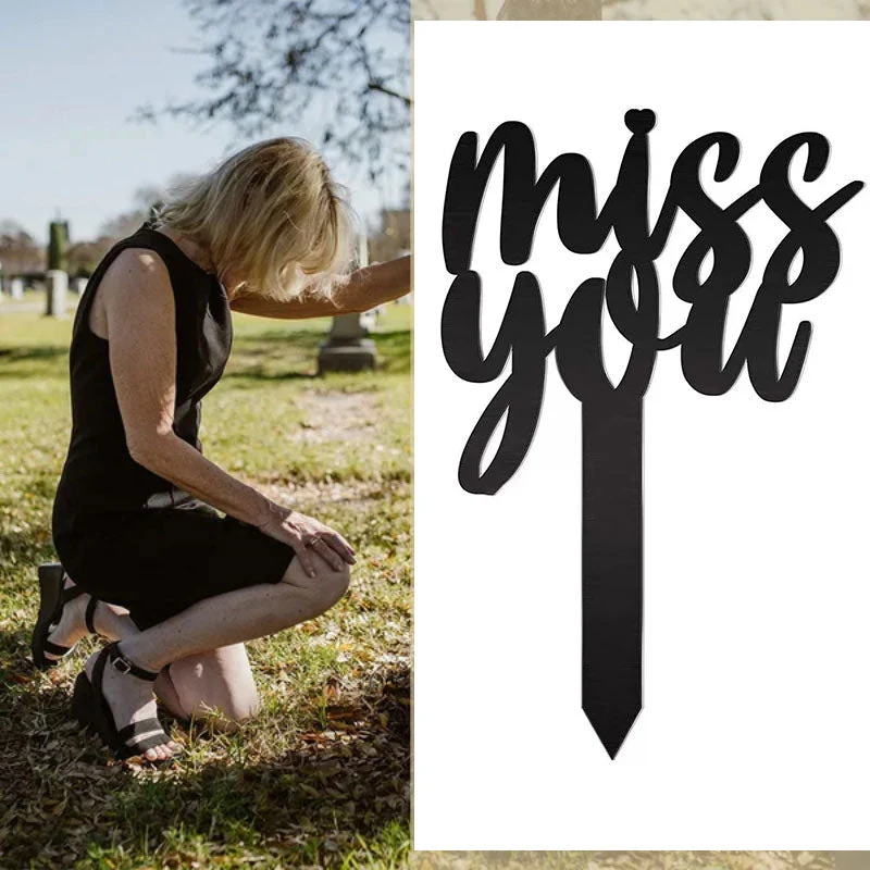 💖🎁Metal Cross Stake Insert Plaque for Cemetery Memorials - Image 9