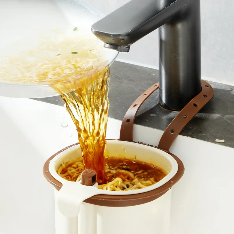Plastic Kitchen Suction Cup Sink Drain Basket - Image 8