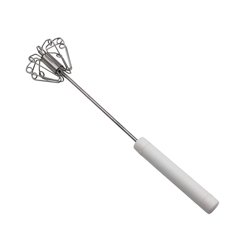 🔥LAST DAY SALE - 50% OFF🔥Stainless Steel Semi-Automatic Hand Egg Beater - Image 9
