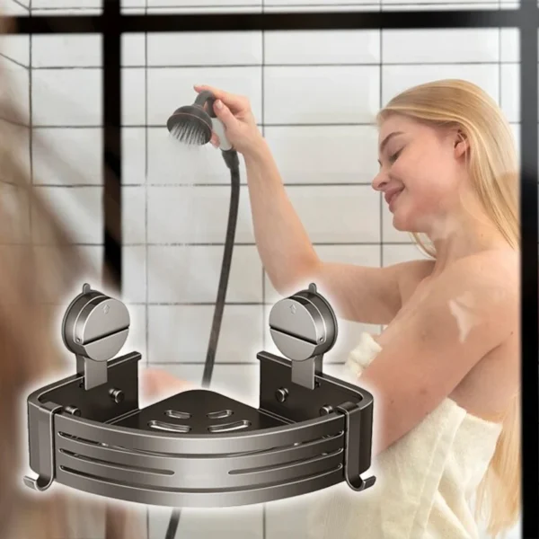 ⏳Limited-time 50% off⏰Wall Mounted Bathroom Organizer with Suction Cup