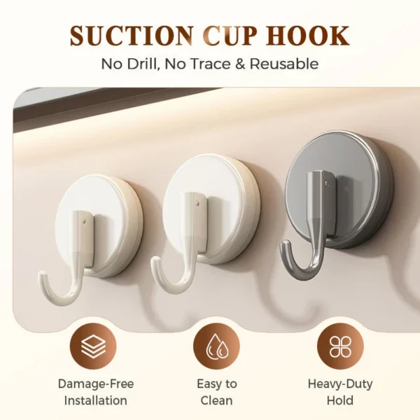 π’π’Buy 1 get 1 free !! β°Seamless and flexibleβ¨ Pull to hangβno drilling required!π Super-strong suction cup hooksβuse them anywhere!