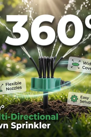 360° Coverage Precision Garden Irrigation Sprinkler