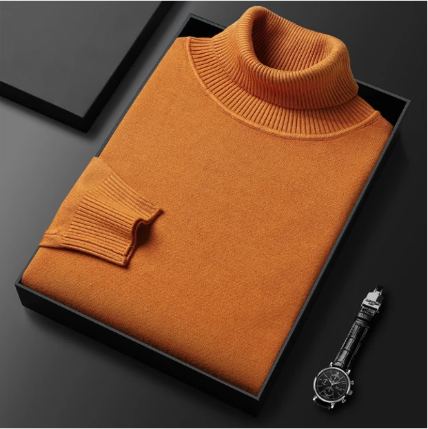 🎄Hot Sales - 49% OFF🎁Men's Solid Color Premium Cashmere Sweater - Image 4