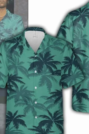 Men’s Tropical Print Shirt and Pants