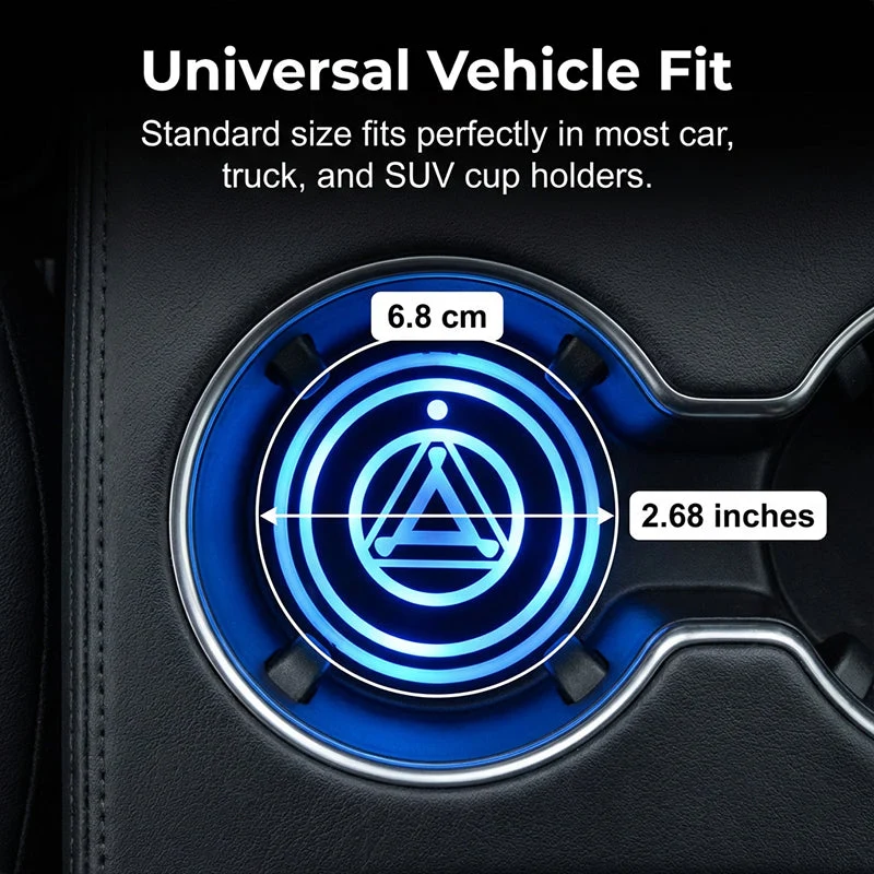 Rechargeable LED Car Cup Holder Lights - Image 5