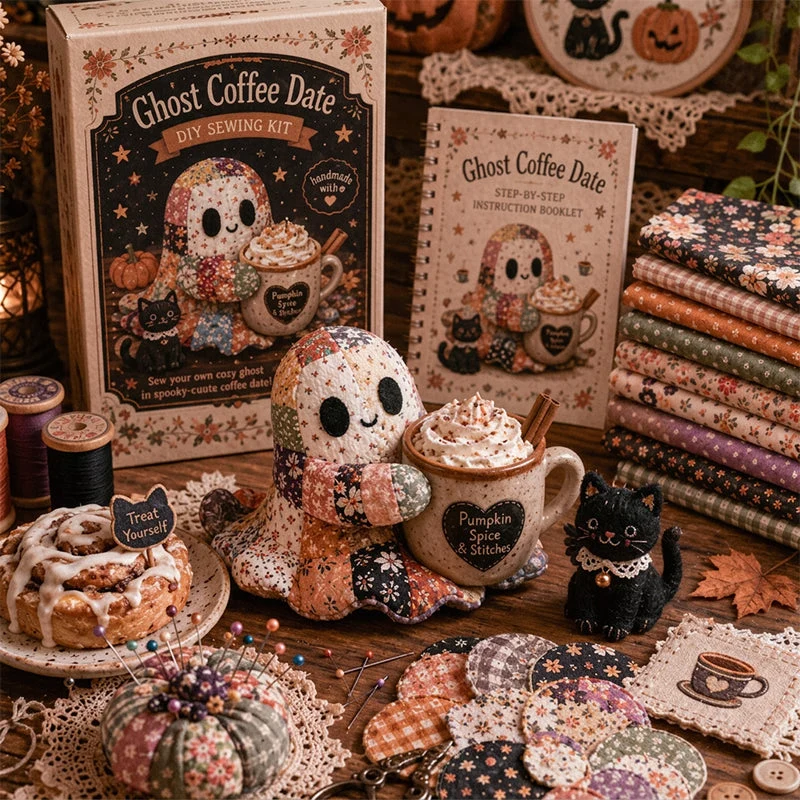šLittle Ghost's Cozy Halloween DIY Patchwork Kit - Image 12