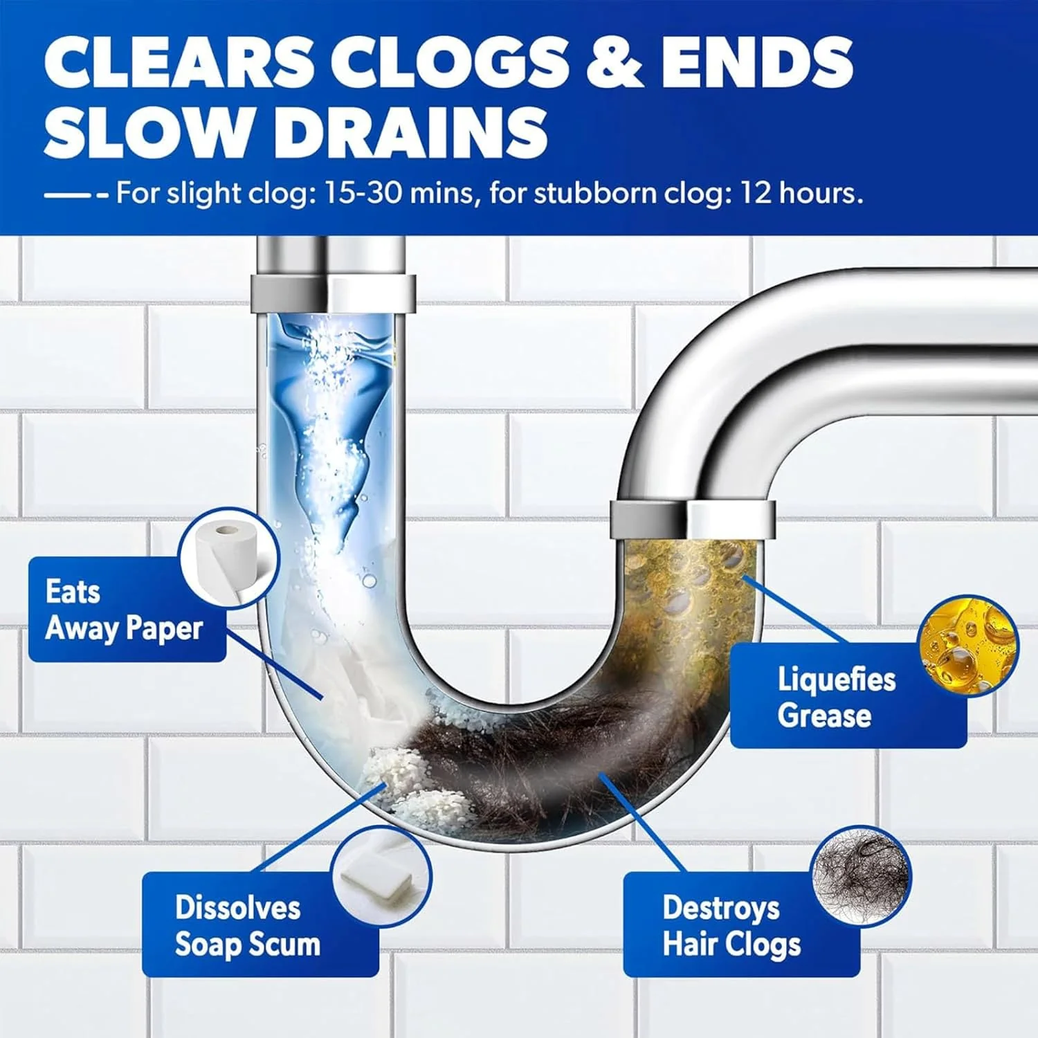 ⏰Limited Time Sale - 49% OFF🔥Powerful Pipe Dredging Agent for Kitchen and Toilet Pipelines - Image 5