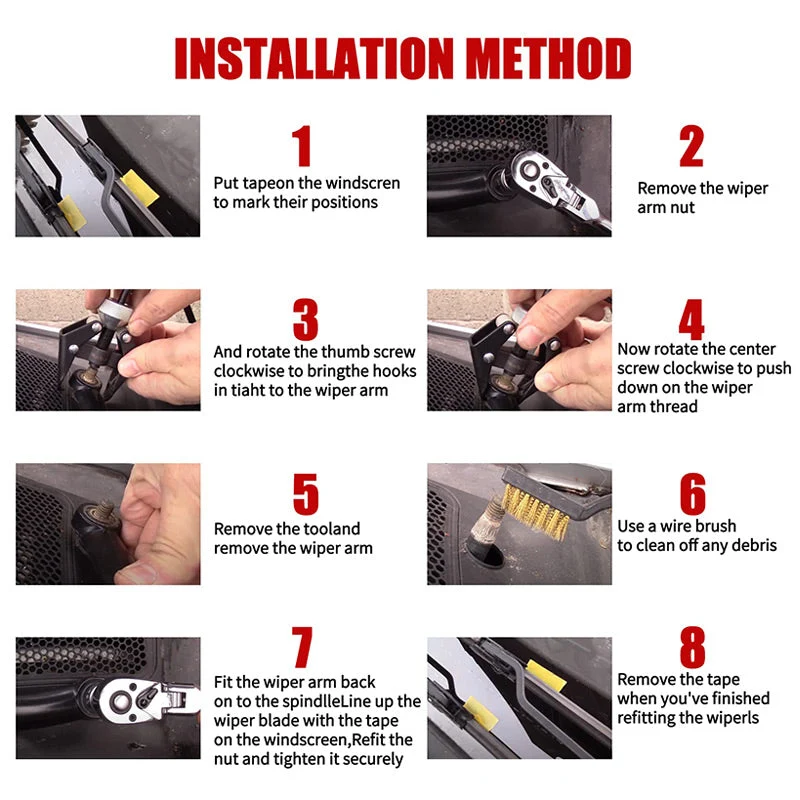 Adjustable Car Wiper Arm Removal Tool - Image 7