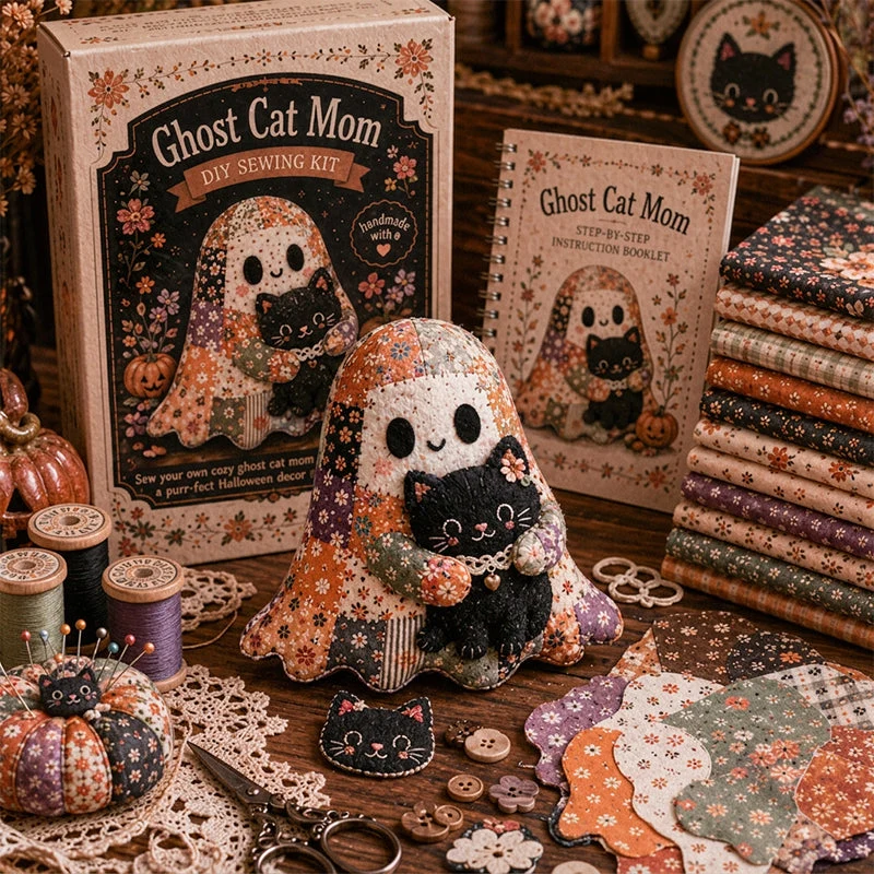 šLittle Ghost's Cozy Halloween DIY Patchwork Kit - Image 10