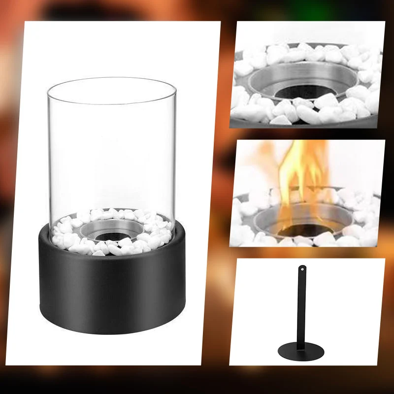 🔥 50% OFF! 🏠 Glass & Metal Tabletop Fireplace – Portable, Smoke-Free for Indoor & Outdoor Use, With Ethanol Burner & Cozy Decorative Accentuator for Your Home ✨ - Image 5
