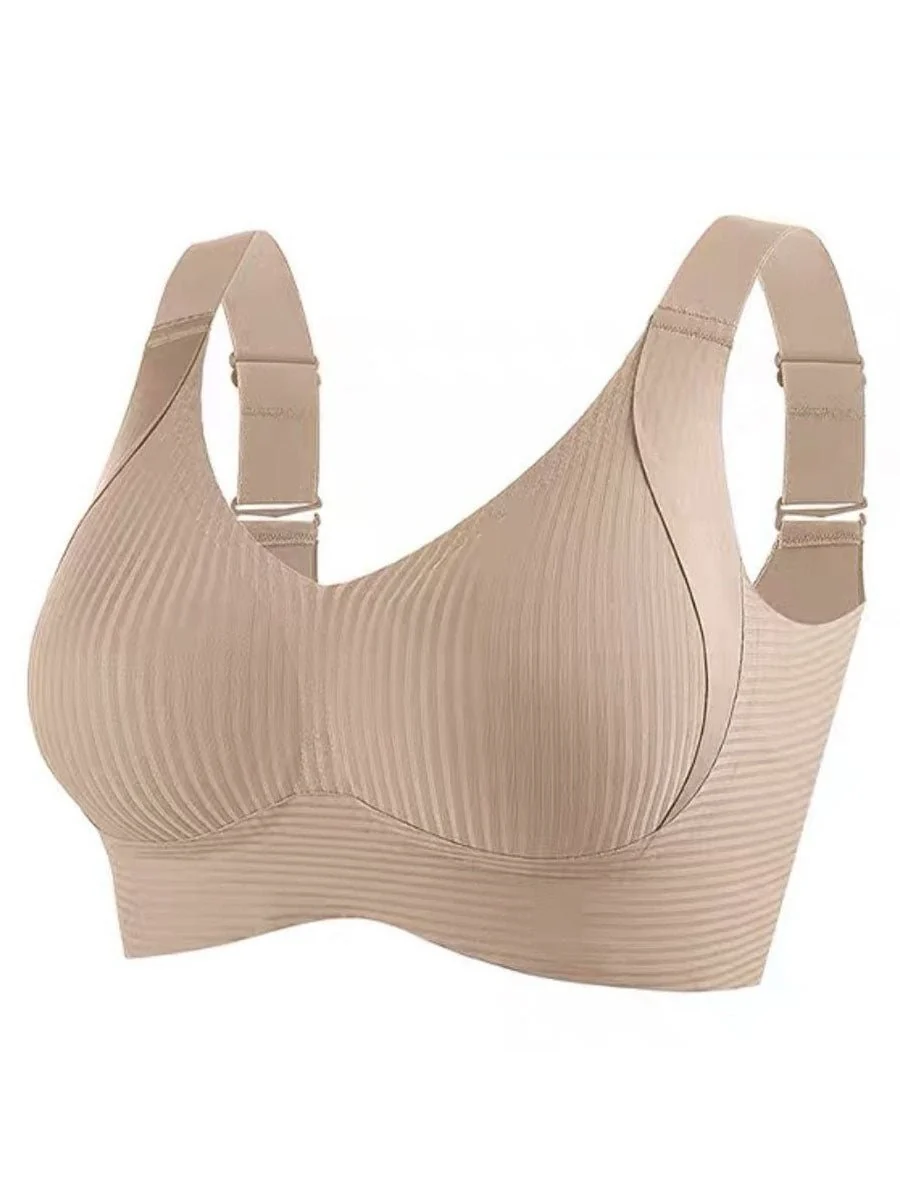 🎁Buy 1 Get 3 Packs💕Women's Ribbed Push Up Adjustable Wireless Bra - Image 16