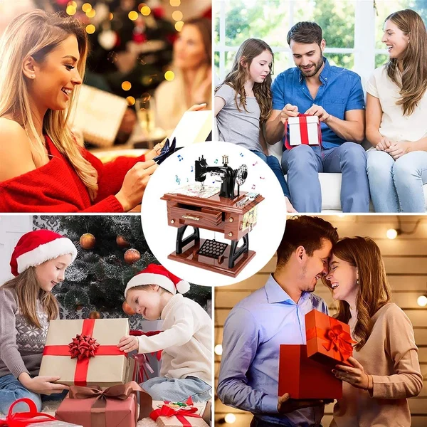 đ„Time Limit Sale 50% OFF - Wood Mini Sewing Machine Music Box - Image 8