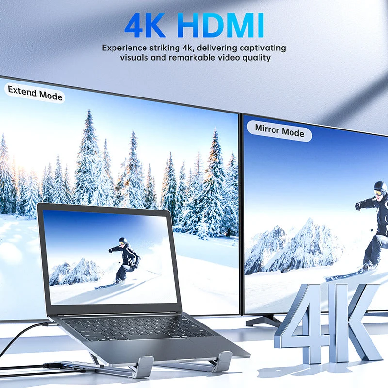 ⏳Time-Limited Special⏰USB-C Docking Station Laptop Stand with 4K HDMI - Image 5