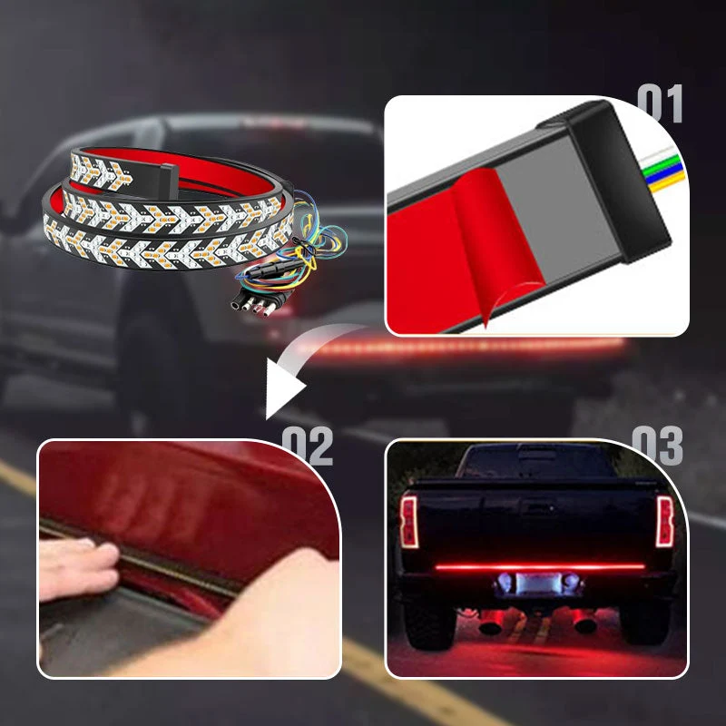 📢📢50% OFF !! ⏰🌟Waterproof LED Tailgate Bar Strip for Truck - Image 7